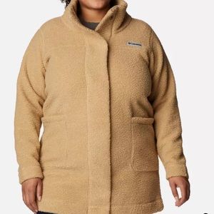 Tan Columbia Sherpa Coat